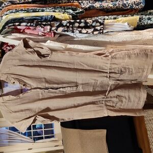 Zara Tan Casual Dress